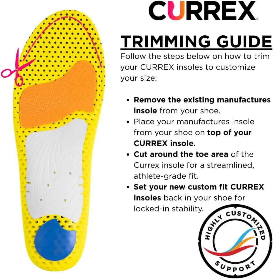 CURREX RunPro Insoles for Running Shoes, Boost Performance for Men & Women