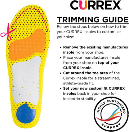 CURREX RunPro Insoles for Running Shoes, Boost Performance for Men & Women