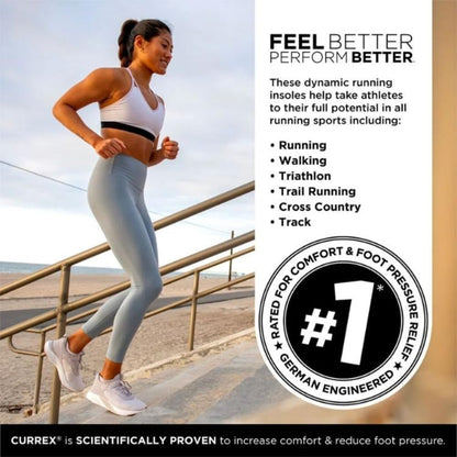 CURREX RunPro Insoles for Running Shoes, Boost Performance for Men & Women