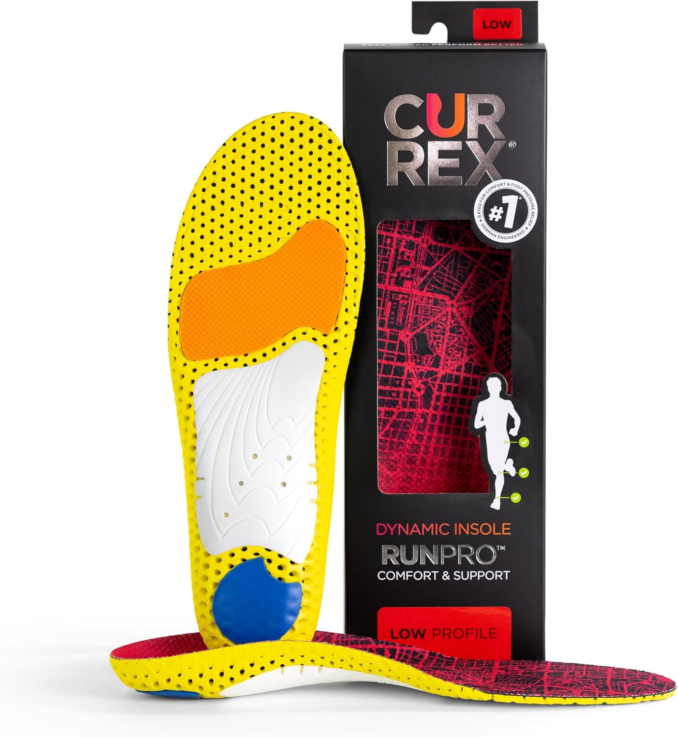 CURREX RunPro Insoles for Running Shoes, Boost Performance for Men & Women